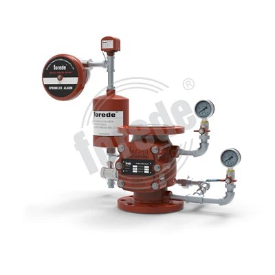 Larmkontrollventil för sprinklersystem